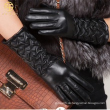 2016 neuesten Design Damen tragen Leder Handschuhe
